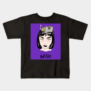 Cat's on the Brain Kids T-Shirt